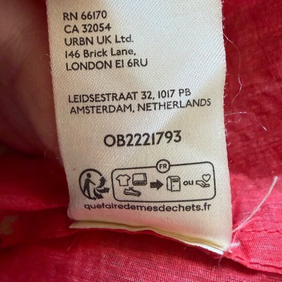 Free People Bella Mae Floral Midi Dress Womens Size S Prairie Boho Pockets Red - Picture 8 of 10